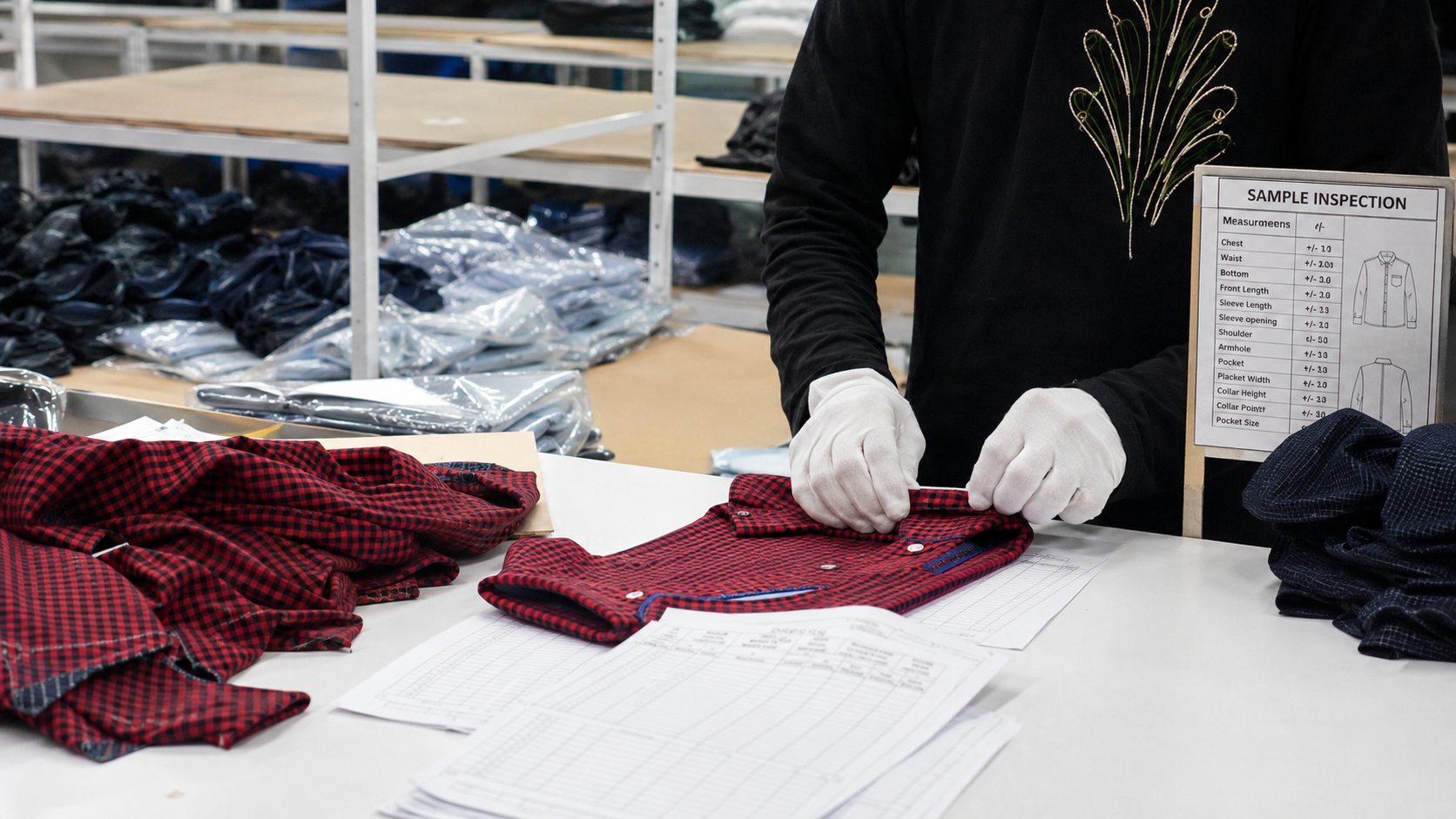 Fabric cutting process for garment production