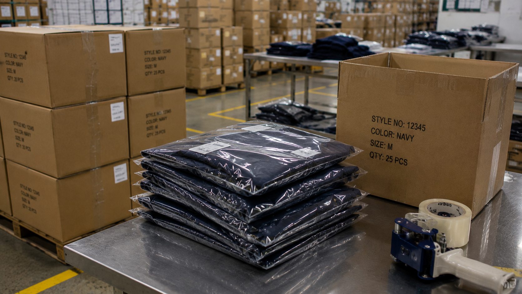 Apparel samples and production planning materials